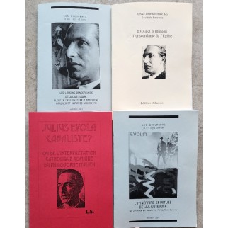 4 brochures sur Julius Evola