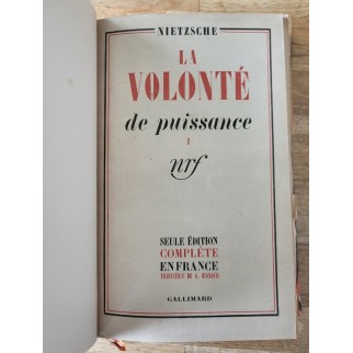 La volonté de puissance