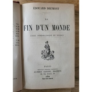 La fin d'un monde