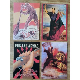 4 Cartes Postales Espagne